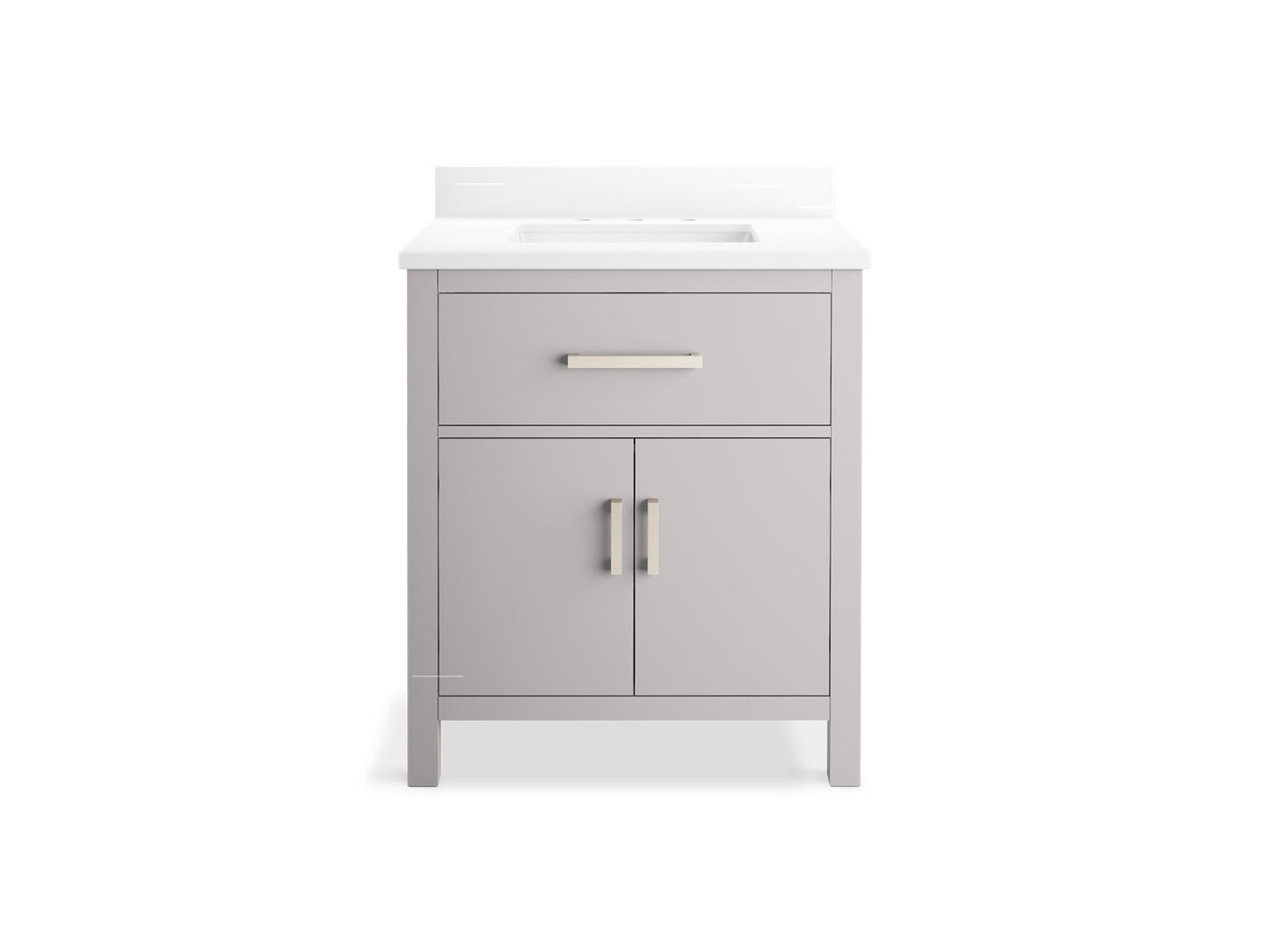 KOHLER K-40638-BD1 Kresla 30" bathroom vanity cabinet with sink and quartz top