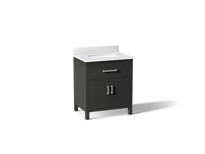 KOHLER K-40638-BD1 Kresla 30" bathroom vanity cabinet with sink and quartz top
