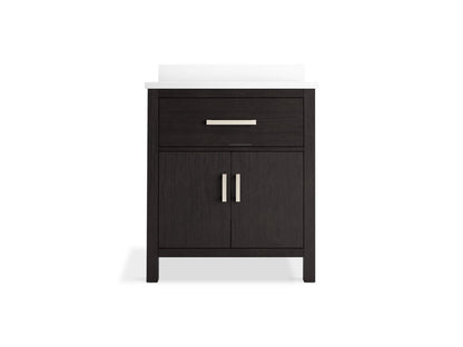 KOHLER K-40638-BD1 Kresla 30" bathroom vanity cabinet with sink and quartz top