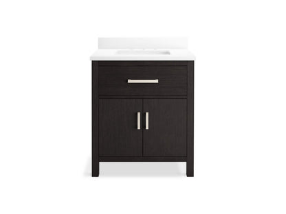 KOHLER K-40638-BD1 Kresla 30" bathroom vanity cabinet with sink and quartz top