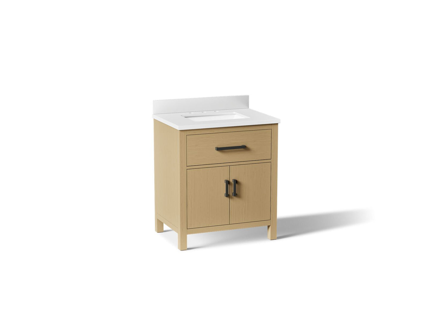 KOHLER K-40638-BD1 Kresla 30" bathroom vanity cabinet with sink and quartz top