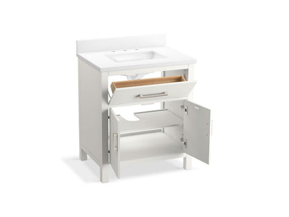 KOHLER K-40638-BD1 Kresla 30" bathroom vanity cabinet with sink and quartz top