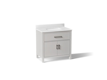 KOHLER K-40639-BD1 Kresla 36" bathroom vanity cabinet with sink and quartz top