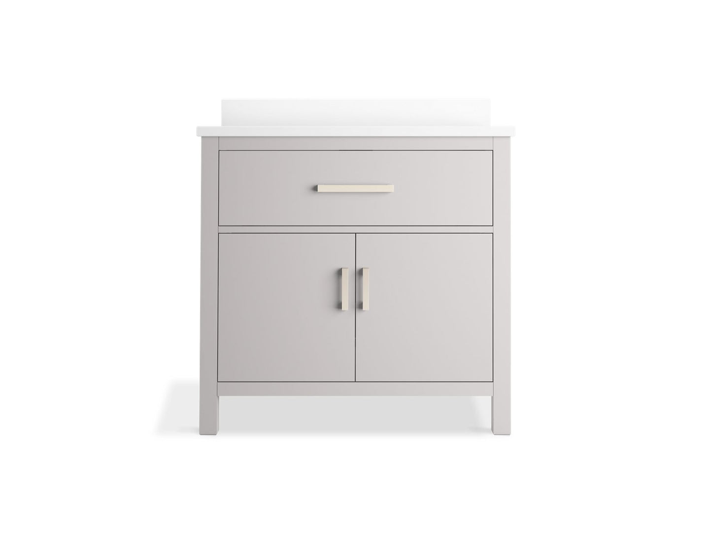 KOHLER K-40639-BD1 Kresla 36" bathroom vanity cabinet with sink and quartz top