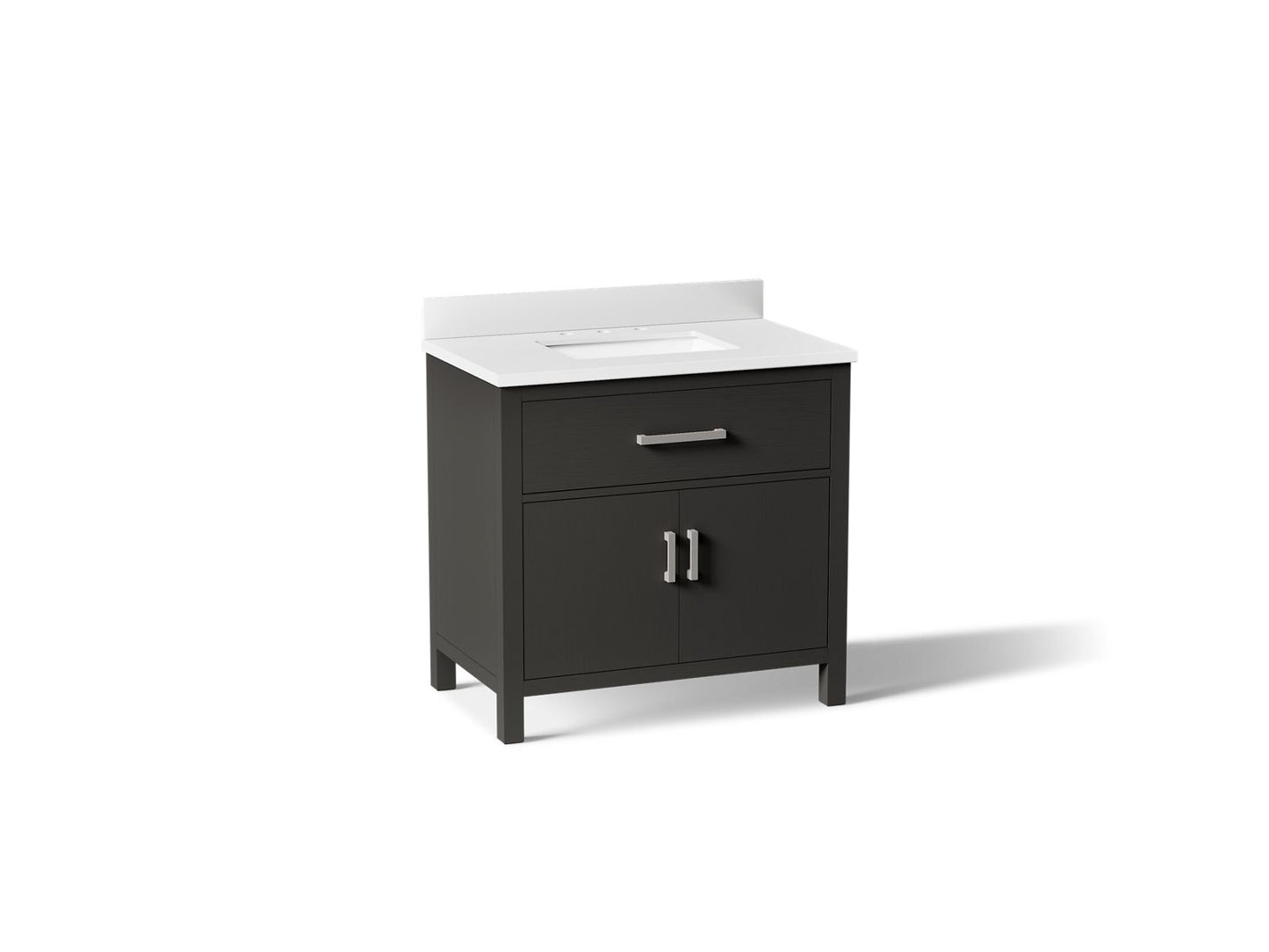 KOHLER K-40639-BD1 Kresla 36" bathroom vanity cabinet with sink and quartz top
