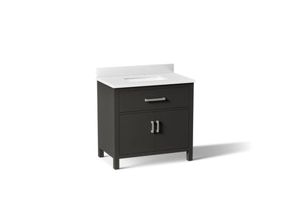 KOHLER K-40639-BD1 Kresla 36" bathroom vanity cabinet with sink and quartz top