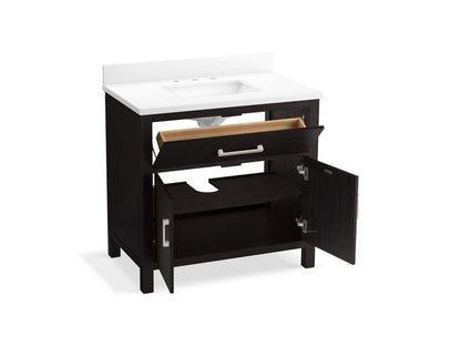 KOHLER K-40639-BD1 Kresla 36" bathroom vanity cabinet with sink and quartz top