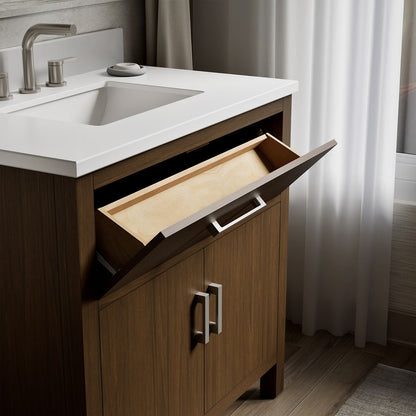 KOHLER K-40639-BD1 Kresla 36" bathroom vanity cabinet with sink and quartz top