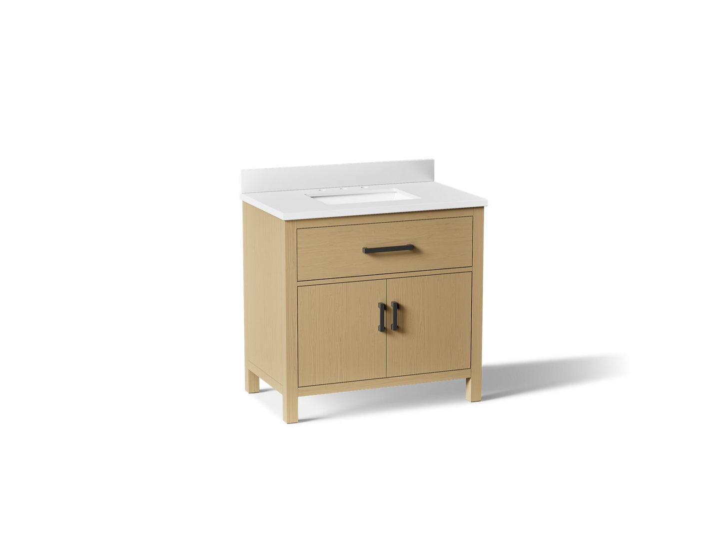 KOHLER K-40639-BD1 Kresla 36" bathroom vanity cabinet with sink and quartz top