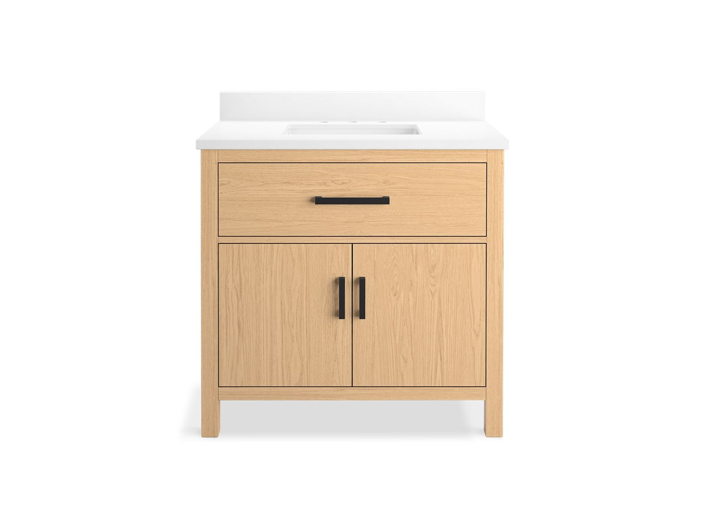 KOHLER K-40639-BD1 Kresla 36" bathroom vanity cabinet with sink and quartz top