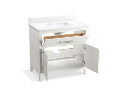 KOHLER K-40639-BD1 Kresla 36" bathroom vanity cabinet with sink and quartz top