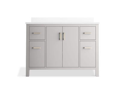 KOHLER K-40640-BD1 Kresla 48" bathroom vanity cabinet with sink and quartz top