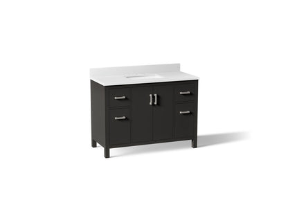 KOHLER K-40640-BD1 Kresla 48" bathroom vanity cabinet with sink and quartz top