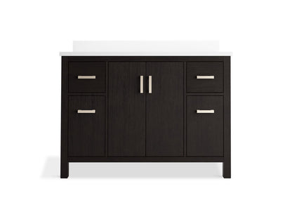 KOHLER K-40640-BD1 Kresla 48" bathroom vanity cabinet with sink and quartz top