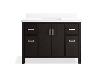 KOHLER K-40640-BD1 Kresla 48" bathroom vanity cabinet with sink and quartz top