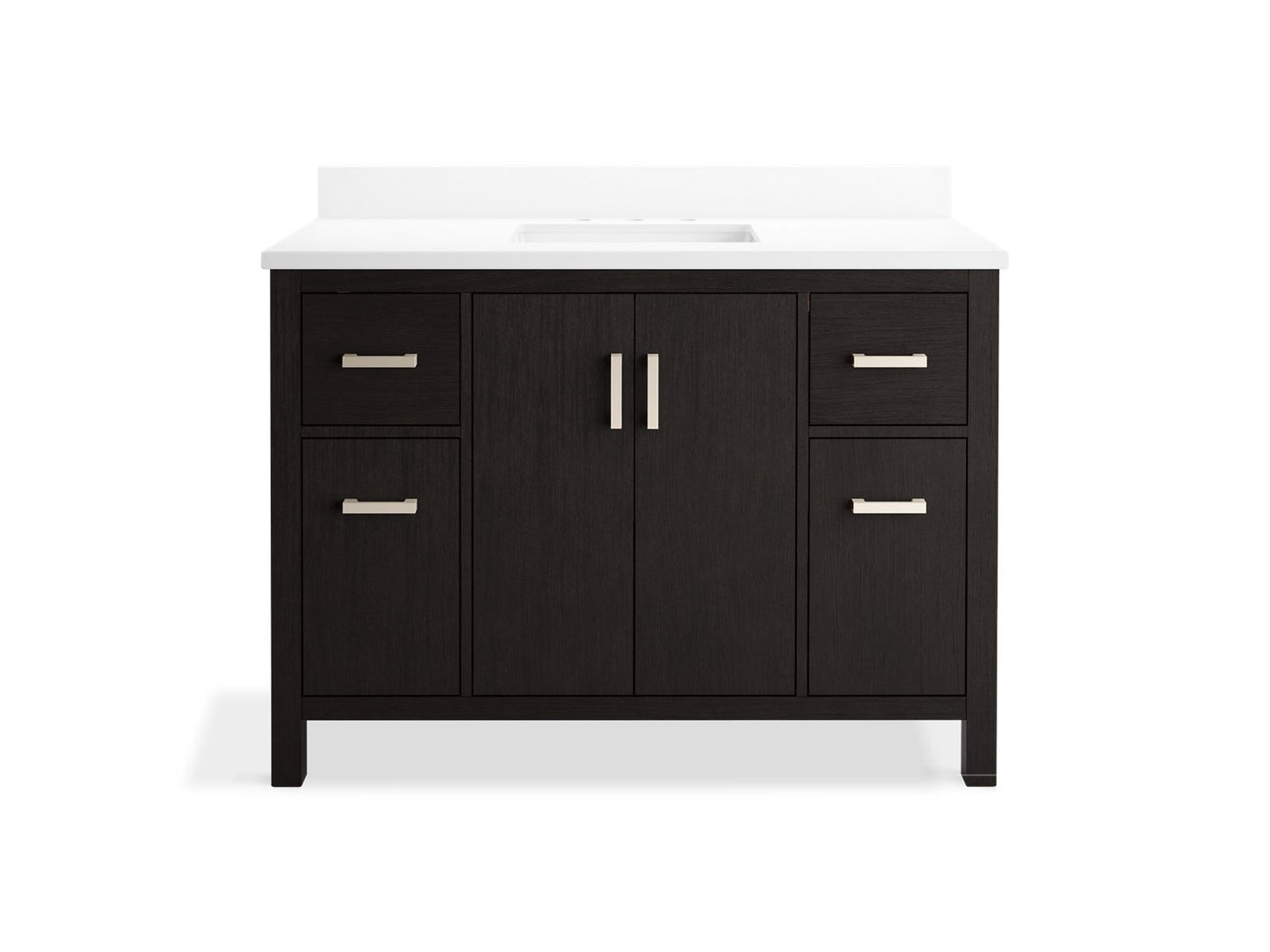 KOHLER K-40640-BD1 Kresla 48" bathroom vanity cabinet with sink and quartz top