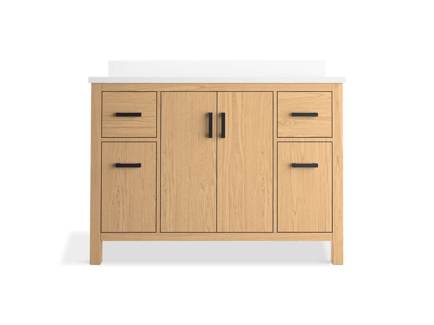 KOHLER K-40640-BD1 Kresla 48" bathroom vanity cabinet with sink and quartz top