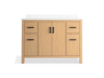 KOHLER K-40640-BD1 Kresla 48" bathroom vanity cabinet with sink and quartz top