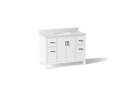 KOHLER K-40640-BD1 Kresla 48" bathroom vanity cabinet with sink and quartz top
