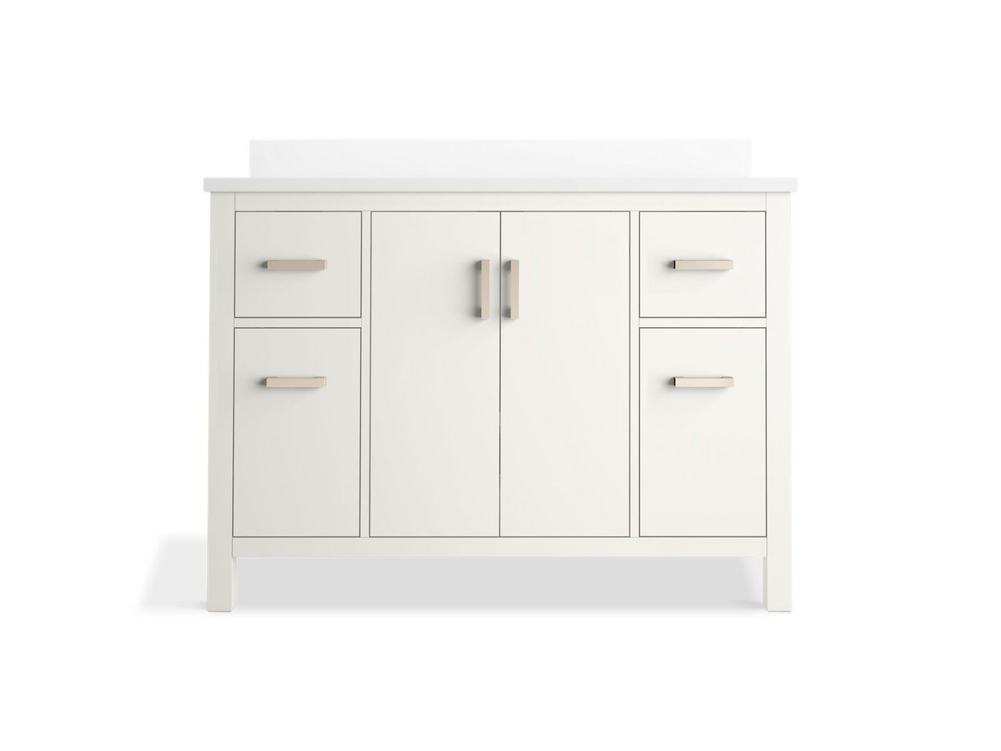 KOHLER K-40640-BD1 Kresla 48" bathroom vanity cabinet with sink and quartz top
