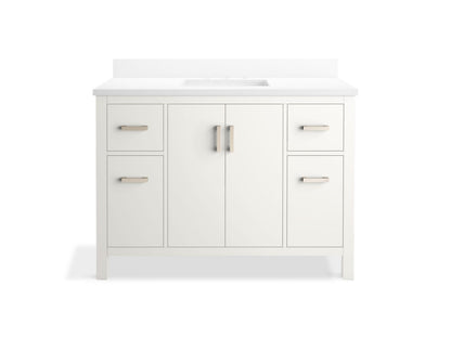 KOHLER K-40640-BD1 Kresla 48" bathroom vanity cabinet with sink and quartz top