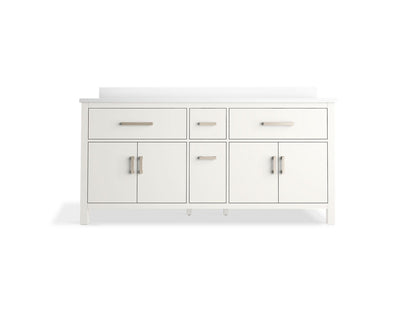 KOHLER K-40642-BD1 Kresla 72" bathroom vanity cabinet with sinks and quartz top