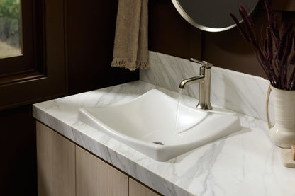 KOHLER K-41180-N WasteLAB DemiLav 17-3/4" Rectangular Vessel Bathroom Sink, No Overflow