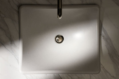KOHLER K-41180-N WasteLAB DemiLav 17-3/4" Rectangular Vessel Bathroom Sink, No Overflow
