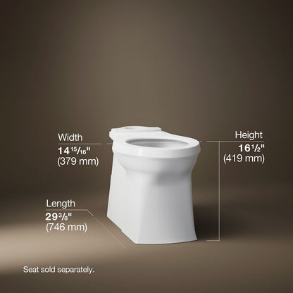 KOHLER K-4144 Corbelle Elongated toilet bowl with skirted trapway