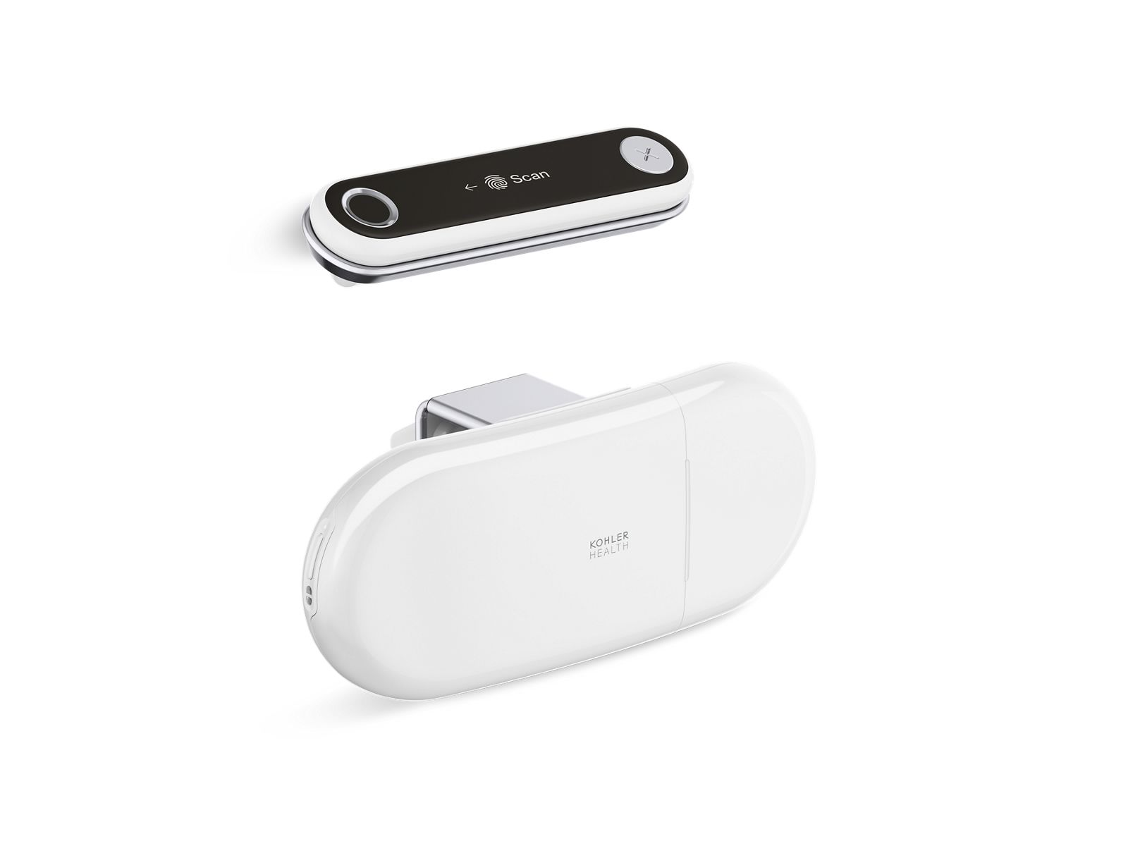 KOHLER K-41480 Dekoda Health Tracking Device, White - 3/4 view of product