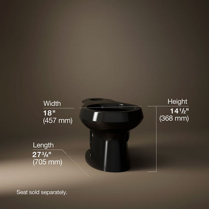 KOHLER K-4197 Wellworth Round-front toilet bowl