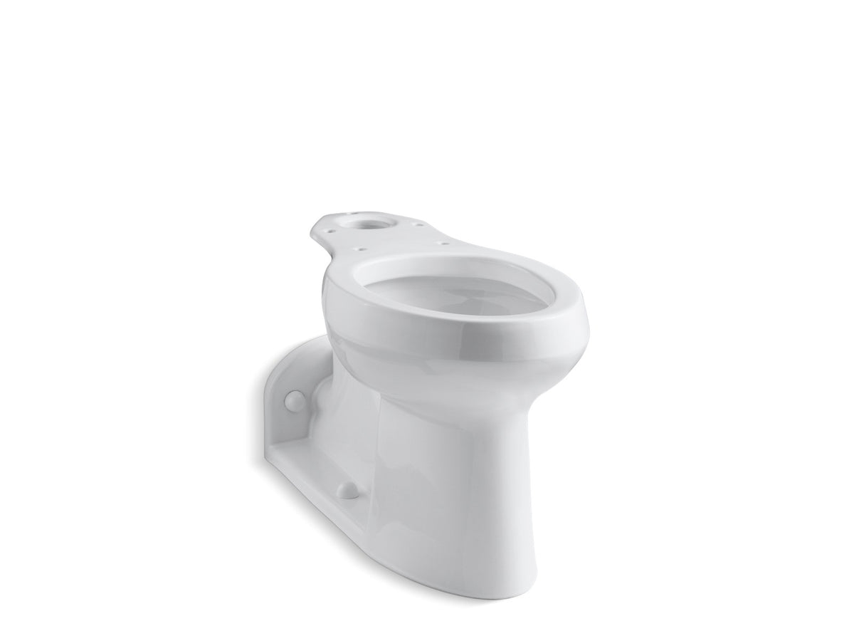 KOHLER K-4305-L Barrington Toilet bowl with bedpan lugs, less seat, white
