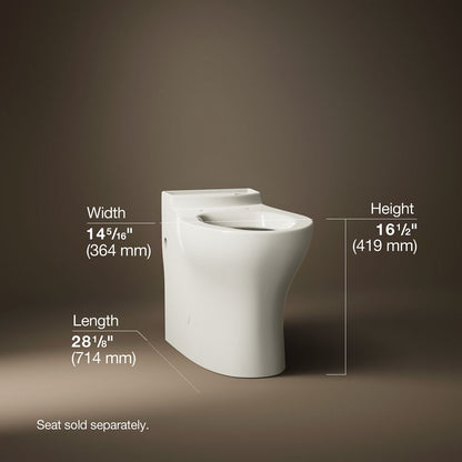KOHLER Persuade Elongated toilet bowl with skirted trapway