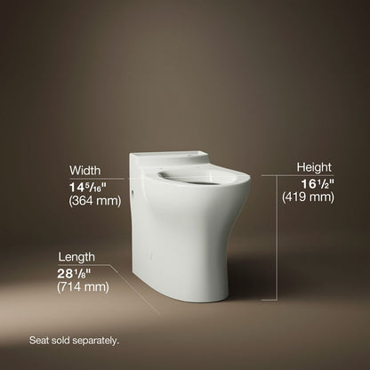 KOHLER Persuade Elongated toilet bowl with skirted trapway