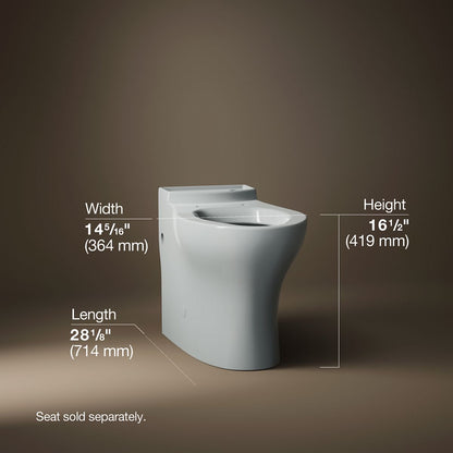 KOHLER Persuade Elongated toilet bowl with skirted trapway