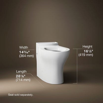 KOHLER Persuade Elongated toilet bowl with skirted trapway