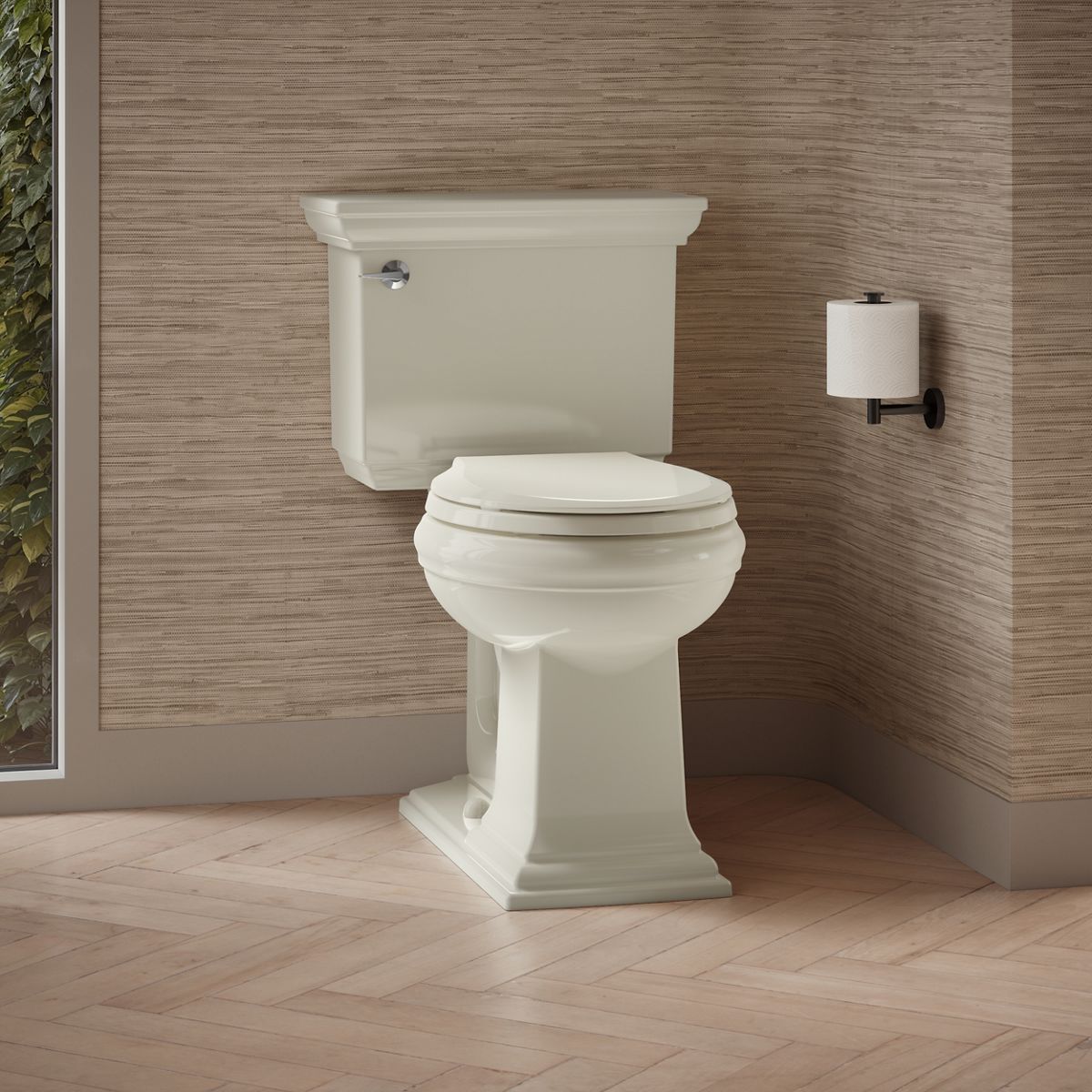 KOHLER K-4387 Memoirs Round-front bowl with concealed trapway