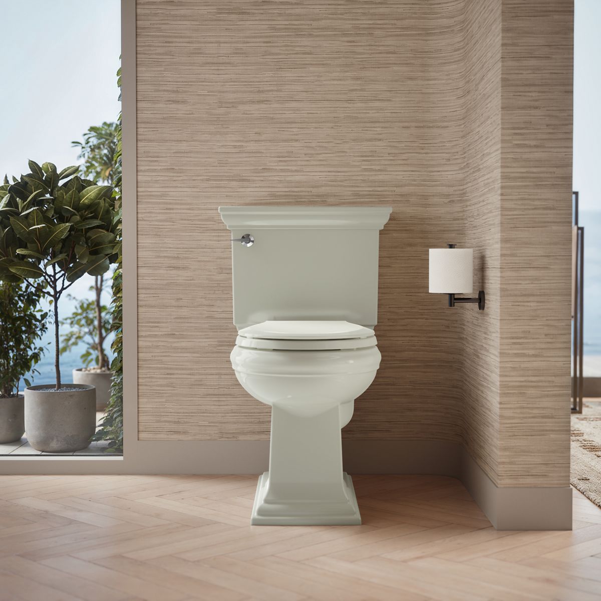 KOHLER K-4387 Memoirs Round-front bowl with concealed trapway