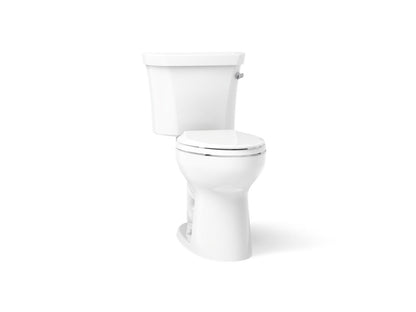 KOHLER K-43979-RA Highline Two-piece Elongated Toilet, 1.6 GPF, White - 3/4 view of product