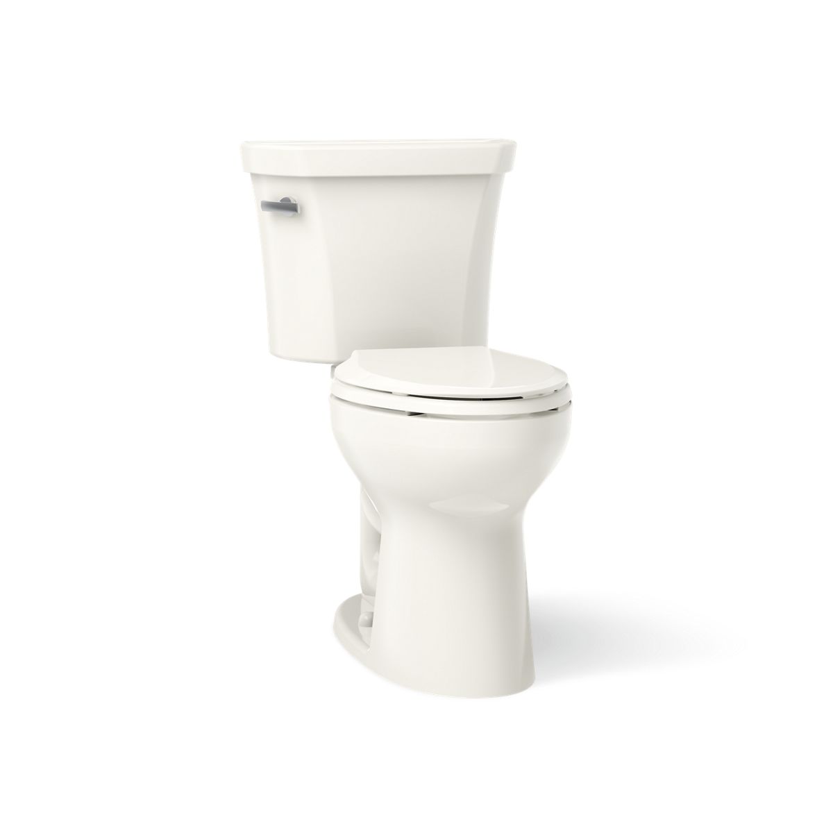 KOHLER K-43979 Highline Two-piece Elongated Toilet, 1.6 GPF, Biscuit - 3/4 view of product
