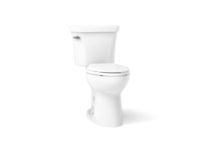 KOHLER Highline Comfort Height Two-Piece Elongated 1.28 GPF Toilet in White (K-43999-U-0) - White