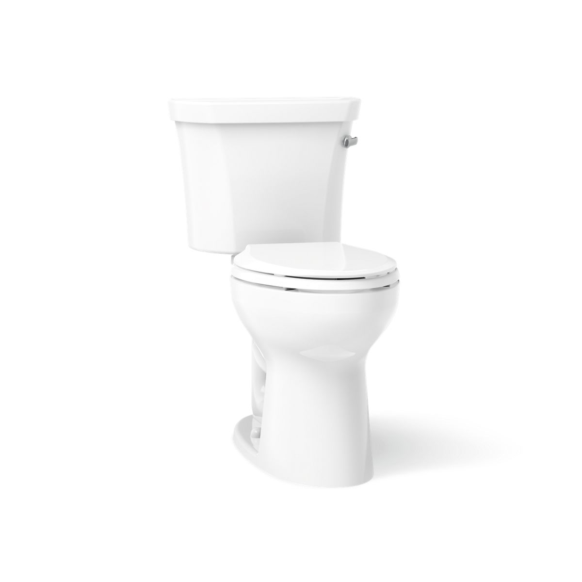 KOHLER Highline Comfort Height Two-Piece Elongated 1.28 GPF Toilet in White (K-43999-UR-0) - Default Title