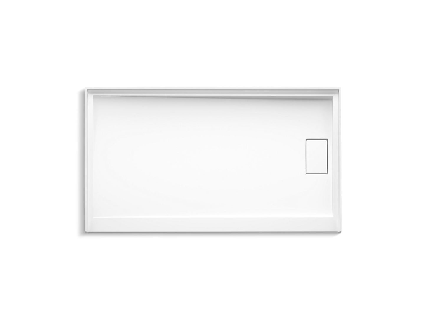KOHLER Stoneridge™ 60" x 34" alcove shower base, right drain