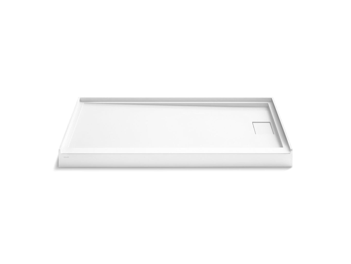 KOHLER Stoneridge™ 60" x 36" alcove shower base, right drain