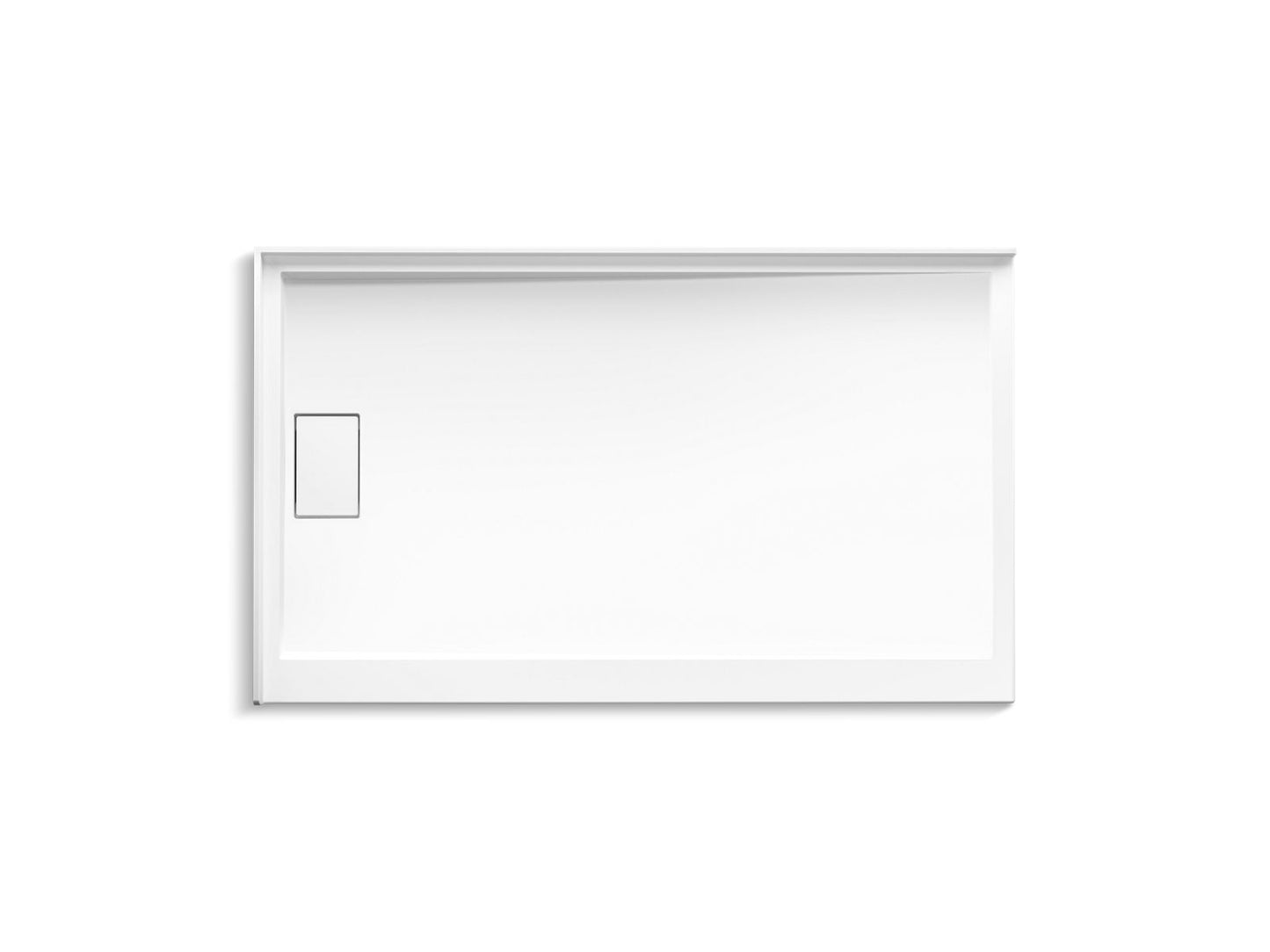 KOHLER Stoneridge™ 60" x 36" corner shower base, left drain