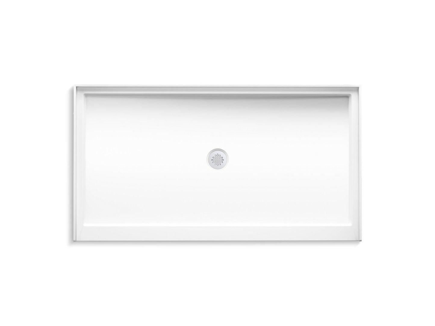 KOHLER Stoneridge™ 66" x 36" alcove shower base, center drain