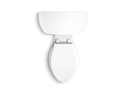 KOHLER K-44298 Highline Two-piece Elongated Toilet, 1.0 GPF, White - top view of product