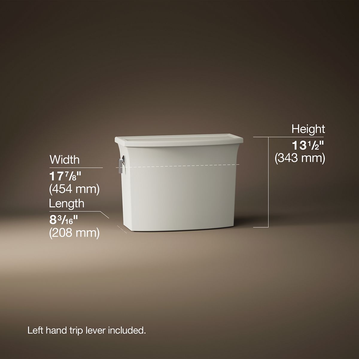 KOHLER K-4431 Archer Toilet tank, 1.28 gpf