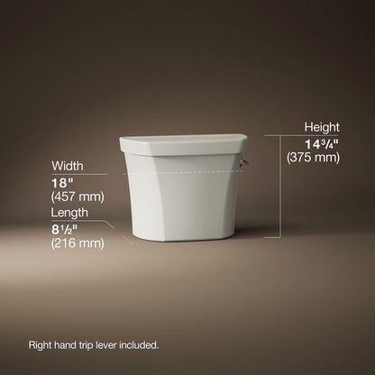 KOHLER K-4458-RA Wellworth Toilet tank, dual-flush