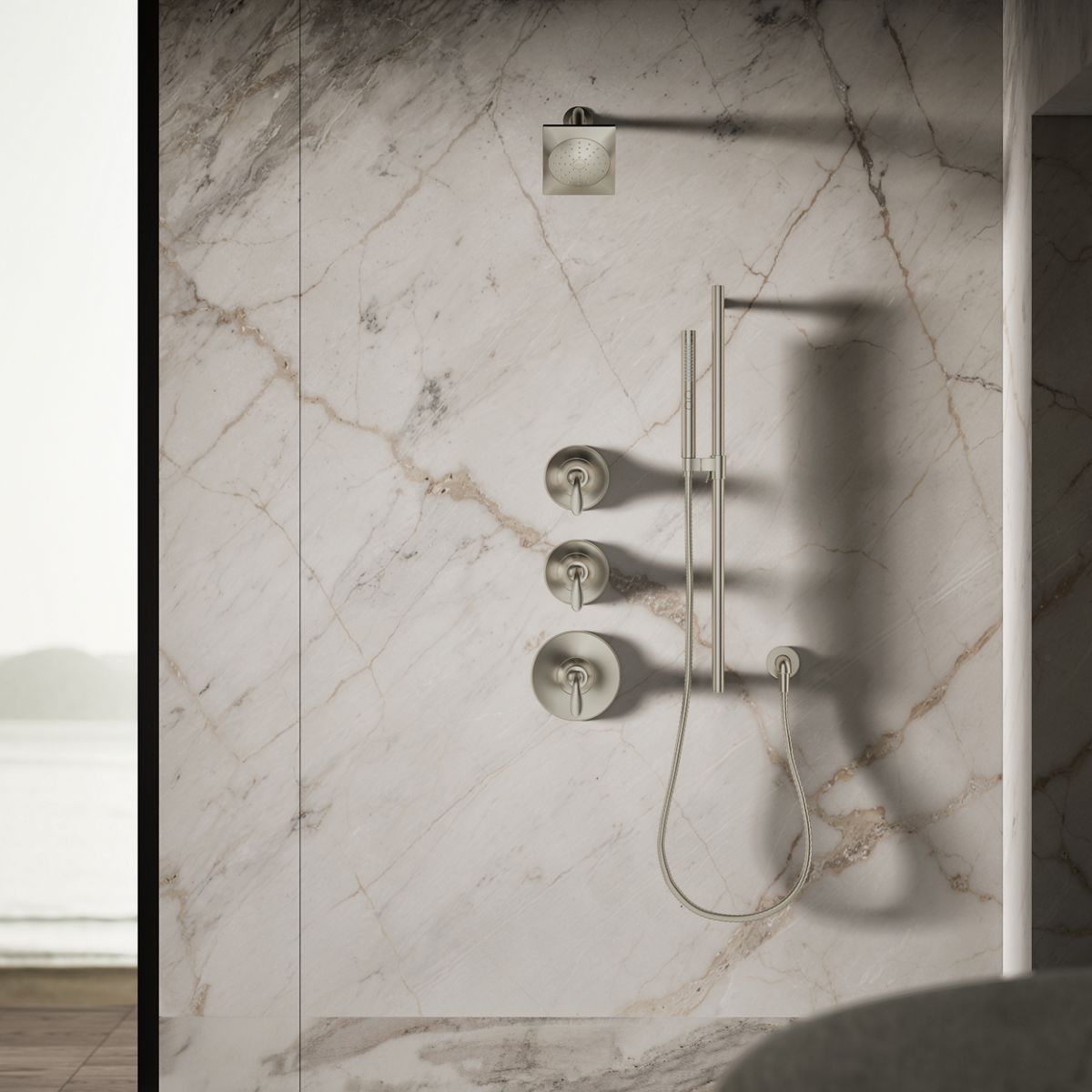 KOHLER K-45215-G Loure Single-function showerhead, 1.75 gpm